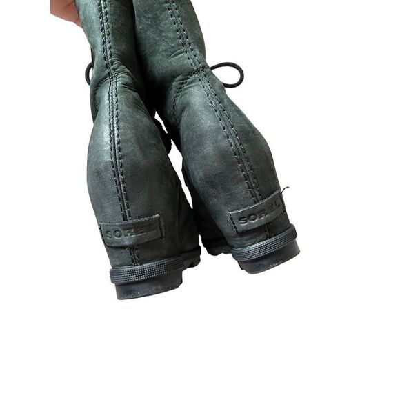 Sorel Joan of Arctic Wedge II Boots size 7.5 Green - Picture 4 of 9